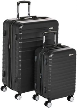 AmazonBasics Premium Hardside Spinner Luggage with Built-In TSA Lock – 2-Piece Set (20R ...