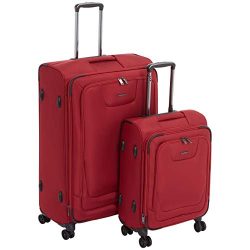 AmazonBasics Premium Expandable Softside Spinner Luggage With TSA Lock 2-Piece Set – 21/29 ...