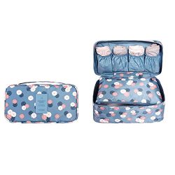 Bra Underwear Travel Compartment Lightweight Cosmetic Bag Packing Organizer Waterproof Pack Cube ...