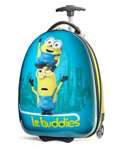 Travelpro Minions Kid’s Hard Side Luggage, Blue/Yellow, One Size