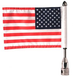 Pro Pad Fixed 1/2-inch Tour Pack Flag Mount with 6 X 9-inch Flag for Harley