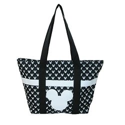 Disney Mickey and Minnie Mouse Icon Polka Dot Travel Beach Tote (Mickey)