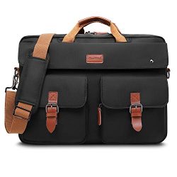 CoolBELL Convertible Messenger Bag Backpack Laptop Shoulder Bag Business Briefcase Leisure Handb ...