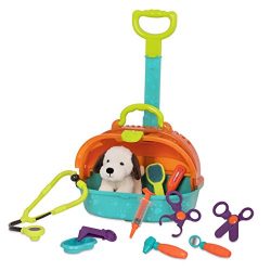 Battat – Pup & Go Vet Carrier – Rolling Pet Carrier with Plush Dog for Children  ...