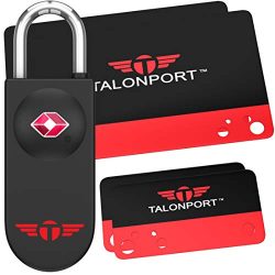 Keyless TSA Approved Luggage Lock with Lifetime Card Keys & No Combo to Forget