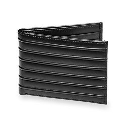 Levenger Bond Street Modern and Sleek Leather Wallet – Passport Wallet, Black (AL15130 BK)