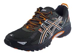 ASICS Men’s Gel Venture 5 Running Shoe (11.5 D(M) US, Black/Shocking Orange/Duffel Bag)