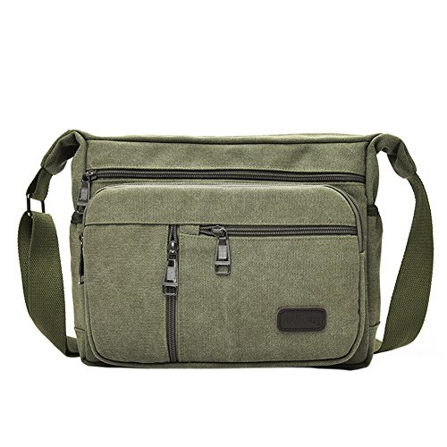 EasyHui Canvas Shoulder Messenger Bag Small Crossbody Travel Purse for ...
