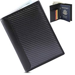 Luxury Leather Passport Holder and RFID Blocking Technology Wallet – Slim, Minimalist Slee ...