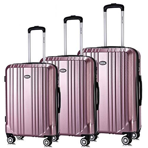 Luggage Set Expandable Premium Carbon Fiber Suitcase 3 Piece Set TSA ...