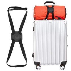 Bag Bungee Luggage Straps Suitcase Adjustable Belt (Black)
