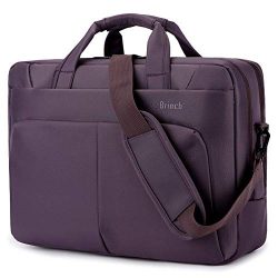 BRINCH Laptop Bag 17.3 Inch Water Resistant Nylon Messenger Bag Travel Briefcase Laptop Shoulder ...