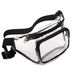 Fanny Pack, Veckle Clear Fanny Pack Waterproof Cute Waist Bag NFL Stadium Approved Clear Purse T ...