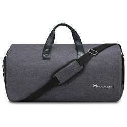 Convertible Garment Bag with Shoulder Strap, Modoker Carry on Garment Duffel Bag for Men Women & ...