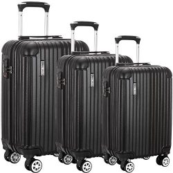 Luggage set Suitcase ABS 3 Piece with TSA Lock Spinner 20in24in28in