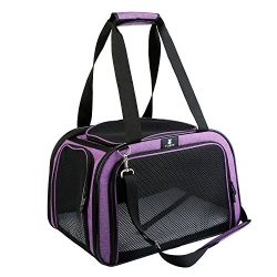 X-ZONE PET Pet Carrier for Dog and Cats, Airline Approved Soft-Sided Pet Travel Carrier,Portable ...