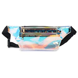 Mum’s memory Holographic Fanny Pack for Women – Metallic Sport Waist Pack for Men fo ...