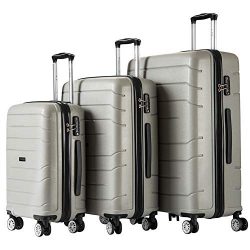 Luggage Sets Hard Suitcase Set Suitcases 3 Piece Set with TSA Lock Spinner