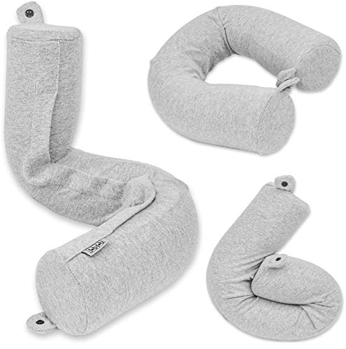 Twist Memory Foam Travel Pillow for Neck, Chin, Lumbar and Leg Support – For Traveling on ...