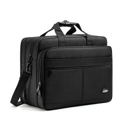 18-18.5 inch Laptop Bag,Water Resisatant Business Laptop Briefcase,Expandable High Capacity Shou ...