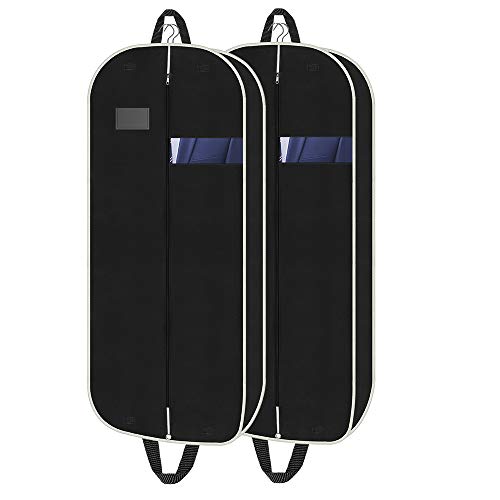Orange Tech 43" Gusseted Travel Garment Bag(2 Packs), Foldable Suit