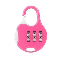 Coohole Mini Password Lock for Luggage Toolbox Golf Bag Tackle Box (Pink)