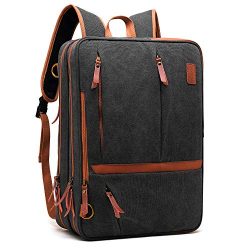 CoolBELL Convertible Messenger Bag Backpack Shoulder Bag Laptop Case Handbag Business Briefcase  ...