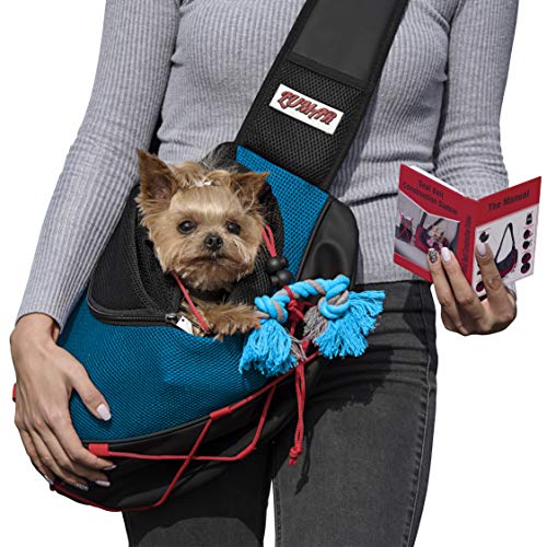 Lumar Pet Sling Carrier for Dogs and Cats Hands Free, Adjustable Size and Adaptable System for T ...