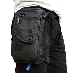 Hebetag Waterproof Oxford Drop Leg Bag for Men Motorcycle Riding Thigh Waist Fanny Pack Mens Mul ...