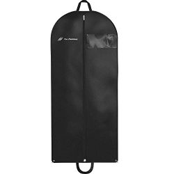 Garment Bag for Travel and Storage 54” x 24” – Black Suit Dress Carry On Cover