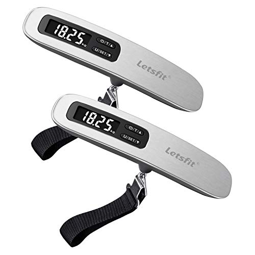 Letsfit Digital Luggage Scale, 110lbs Hanging Baggage Scale with