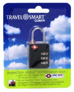 Conair Travel Smart 3-Dial Combination Lock (3 Pack)