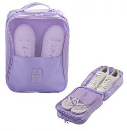 Travel Shoes Bag Portable Travel Accessories -Track&Zone -Two Layers Waterproof Packing Cube ...