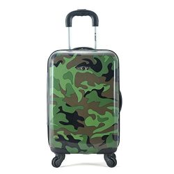 Rockland 20″ Polycarbonate Carry On, Camo