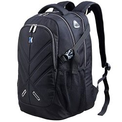 17.3 inch Laptop Backpack with Rain Cover Airbag Shockproof Water Resistant Travel Bag Work Scho ...