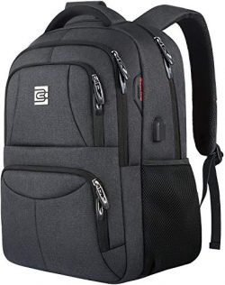 Laptop Backpack,Business Travel Slim Durable Anti Theft Laptops Backpack with USB Charging Port, ...