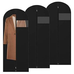 Amethysun Garment Bags for Travel and Storage, 60” Breathable Suit Bags, Oxford Suit Cover ...