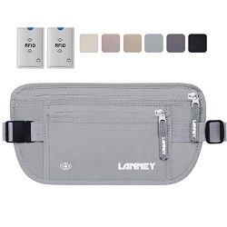 Travel Money Belt for Men Women RFID Blocking Waist Wallet Hidden Antitheft Passport Holder Conc ...