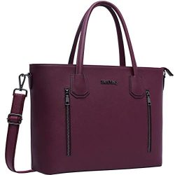 Laptop Bag for Women,15-15.6 Inch Laptop Tote Bag Briefcase Tablet Bag Work Office Bag with Stur ...