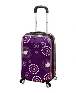 Rockland Luggage 20 Inch Polycarbonate Carry On Luggage, Purple Pearl, One Size