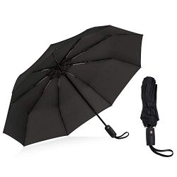 Z ZAMEKA Windproof Travel Umbrella with Teflon Coating, Compact Lightweight Portable Sun Rain Um ...