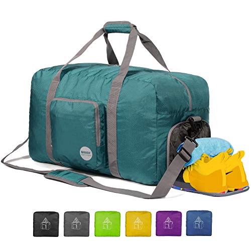 Wandf Foldable Duffle Bag For Travel Gym Sports Lightweight Luggage 