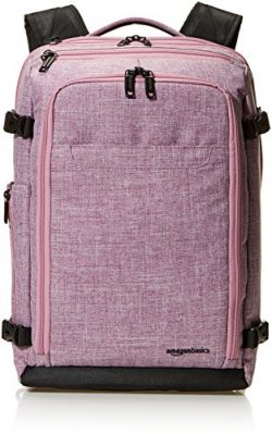 AmazonBasics Slim Carry On Travel Backpack, Purple – Weekender
