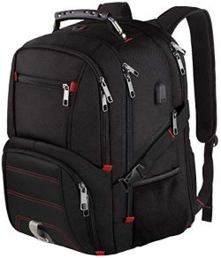 Extra Large Backpack,Travel Laptop Backpack TSA Friendly Durable Computer Backpack with USB Char ...