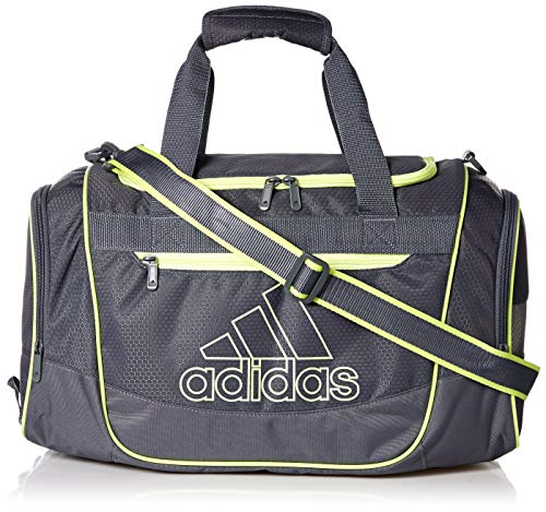 adidas Defender III Duffel Bag, Onix/Hi – Res Yellow, One Size