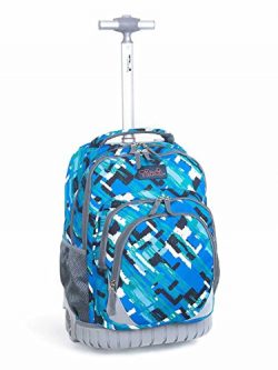 Tilami New Antifouling Design 18 Inch Oversized Load Multi-Compartment Wheeled Rolling Backpack  ...