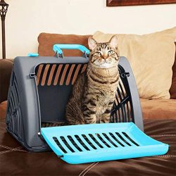 Kariwell Pet Carried, Foldable Travel Cat Carrier, Breathable Dog Cat Pet Carrier Travel Carrier ...