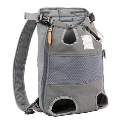 Allgreen Portable Dog Front Carrier Backpack Canvas Pet Carrier Backpack Adjustable Travel Bag,  ...