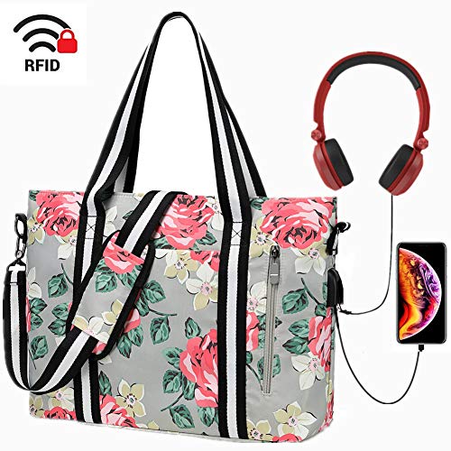 Laptop Tote Bag for Women Large Computer Handbags Laptop Shoulder Messenger Bag Case Sleeve with ...