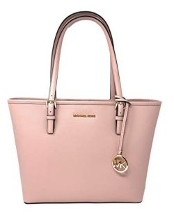 Michael Kors Jet Set Travel Medium Carryall Saffiano Tote – Blossom